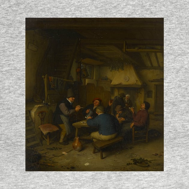 Peasants in a Tavern by Adriaen van Ostade by Classic Art Stall